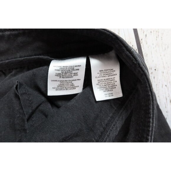 JONES NEW YORK SPORT Shorts Women's Slash Pocket Flat Front Bermudas Black 12 - Picture 2 of 11